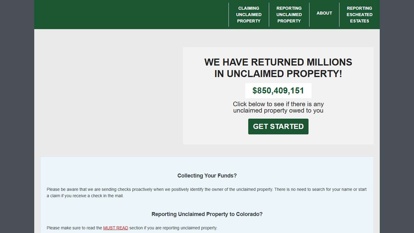 Colorado: Great Colorado Payback - Colorado.gov